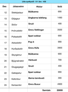 Pakki fyrir litla systkinið 0-1 árs