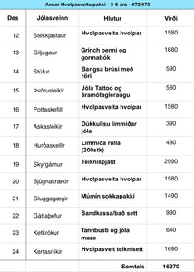 Annar Hvolpasveita pakki - 3-6 ára