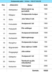 Hvolpasveita pakkinn 3-6 ára