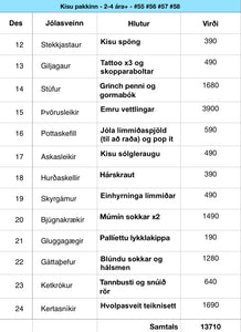 Stelpu pakkinn - 2-4 ára