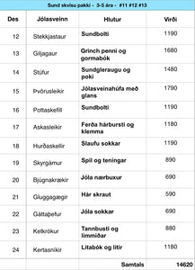 Sund skvísa 3-5 ára